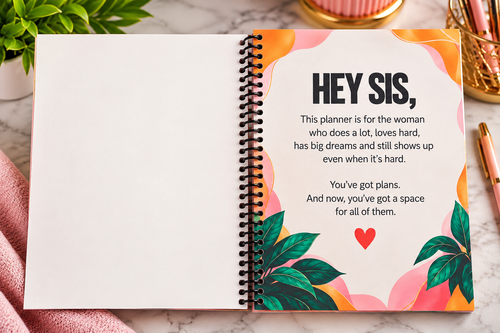 Sista Got Plans | Undated Life Planner
