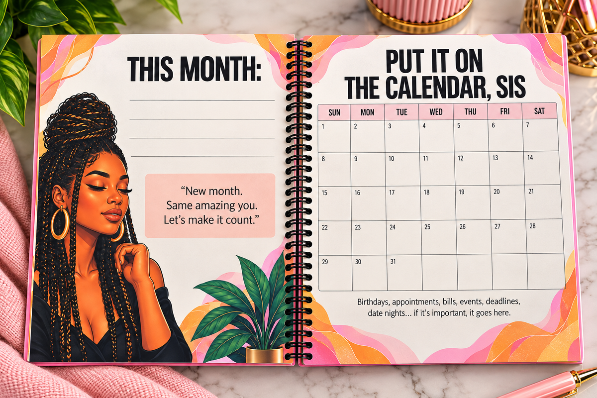 Sista Got Plans | Undated Life Planner